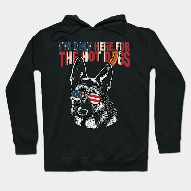 German Shepherd Shirt Funny 4th of July Pup Tee Hoodie by Madfido